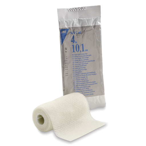 SOLVENTUM SCOTCHCAST SOFT CAST CASTING TAPESoft Casting Tape, White, 4" x 4 yds, 10/cs | Quantity - 1x CS