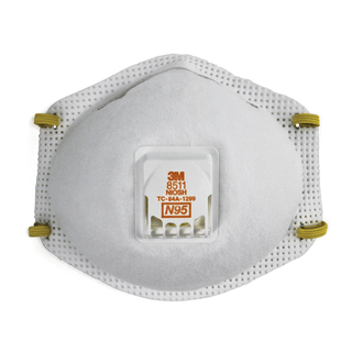 3M PSD PARTICULATE RESPIRATOR - Particulate Respirator, N95, Cool Flow Valve, 10/bx, 8 bx/cs (Continental US+HI Only) | Quantity - 1x CS