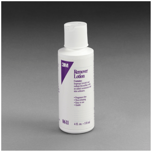 SOLVENTUM REMOVER LOTION - Remover Lotion, 4 oz Bottle, 12/cs (Continental US+HI Only) (Item is considered HAZMAT and cannot ship via Air or to AK, GU, HI, MP, PR, VI) | Quantity - 1x CS