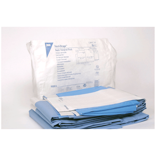 SOLVENTUM GENERAL SURGERY DRAPES - Steri-Drape Thyroid Drape, 72" x 124", Absorbent Impervious Material, Diamond Adhesive Aperture, 15/bx, 2 bx/cs | Quantity - 1x CS