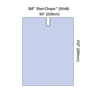 SOLVENTUM NEUROLOGY DRAPES - Steri-Drape Adhesive Split Sheet, 90" x 102", Absorbent Impervious Material, 15/bx, 2 bx/cs (Continental US+HI Only) | Quantity - 1x CS