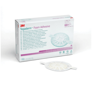SOLVENTUM TEGADERM FOAM ADHESIVE DRESSINGFoam Adhesive Dressing, 4" x 4 ", Oval, 10/bx, 4 bx/cs | Quantity - 1x CS