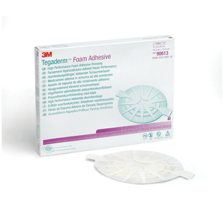 SOLVENTUM TEGADERM FOAM ADHESIVE DRESSINGFoam Adhesive Dressing, 5 5/8" x 6 1/8", Oval, 5/bx, 6 bx/cs | Quantity - 1x CS