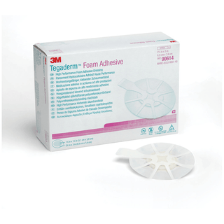 SOLVENTUM TEGADERM FOAM ADHESIVE DRESSING - Foam Adhesive Dressing, Mini Oval, 2 " x 3", 10/bx, 4 bx/cs (Continental US+HI Only) | Quantity - 1x CS
