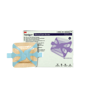 SOLVENTUM TEGADERM SILICONE FOAM BORDER DRESSINGFoam Border Dressing, 3" x 3", 10/bx, 6 bx/cs (Item is Short-Dated; Non-Returnable)  | Quantity - 1x CS