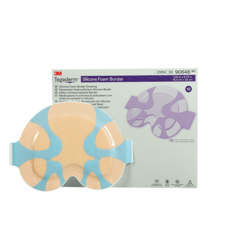 SOLVENTUM TEGADERM SILICONE FOAM BORDER DRESSINGLarge Sacral Dressing, 7.25" x 8.75", 5/bx, 4 bx/cs (Minimum Expiry Lead is 90 days; Non-Returnable) | Quantity - 1x CS