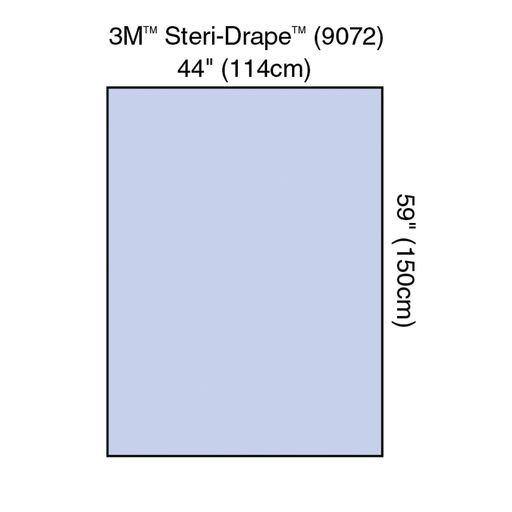 SOLVENTUM DRAPES & SHEETS - Steri-Drape Drape Sheet, 44" x 59", Absorbent Impervious Material, 20/bx, 4 bx/cs (Continental US+HI Only) | Quantity - 1x CS