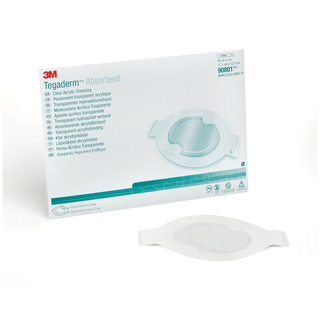 SOLVENTUM TEGADERM ABSORBENT CLEAR ACRYLIC DRESSINGSDressing, Medium Oval, Pad Size 2.4" x 3", Overall Size 4.4" x 5", 10/bx, 4 bx/cs | Quantity - 1x CS