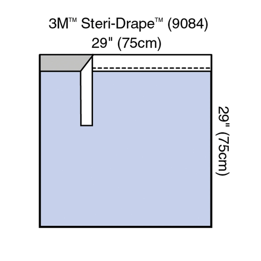 SOLVENTUM DRAPES & SHEETSSteri-Drape Adhesive Towel Drape, 29" x 29", Absorbent Impervious Material, 40/bx, 4 bx/cs | Quantity - 1x CS
