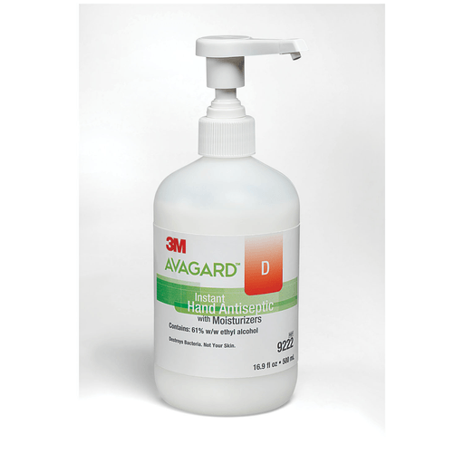 SOLVENTUM AVAGARD D INSTANT HAND ANTISEPTICInstant Hand Sanitizer Antiseptic Pump Bottle, 500mL, 12/cs (Item is considered HAZMAT and cannot ship via Air or to AK, GU, HI, MP, PR, VI) (Non-Refundable; Non-Returnable) | Quantity - 1x CS
