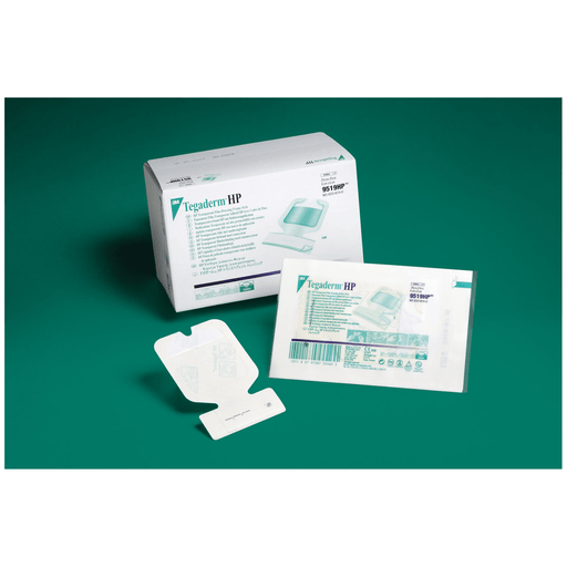 SOLVENTUM TEGADERM HP (HOLDING POWER) TRANSPARENT FILM DRESSING - Film Dressing, 2 3/8" x 2 3/8" with Secure Strip, 100/bx, 4 bx/cs (Continental US+HI Only) | Quantity - 1x CS
