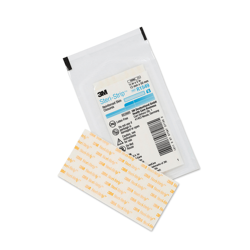 SOLVENTUM STERI-STRIP ADHESIVE SKIN CLOSURES - Reinforced Skin Closure, " x 1", 6 strips/env, 50 env/bx, 4 bx/cs | Quantity - 1x CS