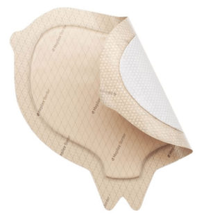 MOLNLYCKE WOUND DRESSINGMEPILEX BORDER SACRUMBorder Foam Sacrum Dressing, 8.7 x 9.8 (22 x 25cm), Self-Adherent Soft Silicone, 10/bx, 4bx/cs | Quantity - 1x CS