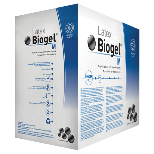 MOLNLYCKE BIOGEL MICROSURG GLOVES - Microsurg Glove, Size 6, Sterile, Latex, Powder Free (PF), 50/bx, 4 bx/cs  | Quantity - 1x CS