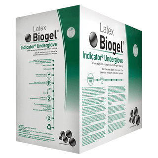 MOLNLYCKE BIOGEL INDICATOR GLOVES - Surgical Glove, Size 5, Sterile, Latex, Powder Free (PF), 50/bx, 4 bx/cs (US Only) | Quantity - 1x CS