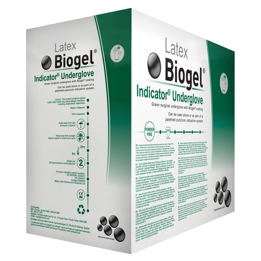 MOLNLYCKE BIOGEL INDICATOR GLOVESSurgical Glove, Size 7, Sterile, Latex, Powder Free (PF), 50/bx, 4 bx/cs | Quantity - 1x CS
