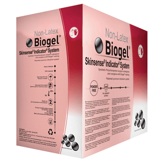MOLNLYCKE BIOGEL SKINSENSE INDICATOR GLOVES - Surgical Glove, Size 8, Sterile, Non-Latex, Powder Free (PF), 50/bx, 4 bx/cs (30 cs/plt) (US Only) | Quantity - 1x CS