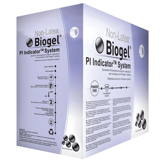 MOLNLYCKE BIOGEL PI INDICATOR GLOVES - Surgical Glove, Size 9, Sterile, Non-Latex, Powder Free (PF), 40/bx, 4 bx/cs (US Only) | Quantity - 1x CS