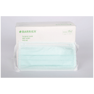 MOLNLYCKE BARRIER ANTI-FOG FACE MASK - Anti-Fog Mask, Green, 60/bx, 10 bx/cs (US Only) | Quantity - 1x CS