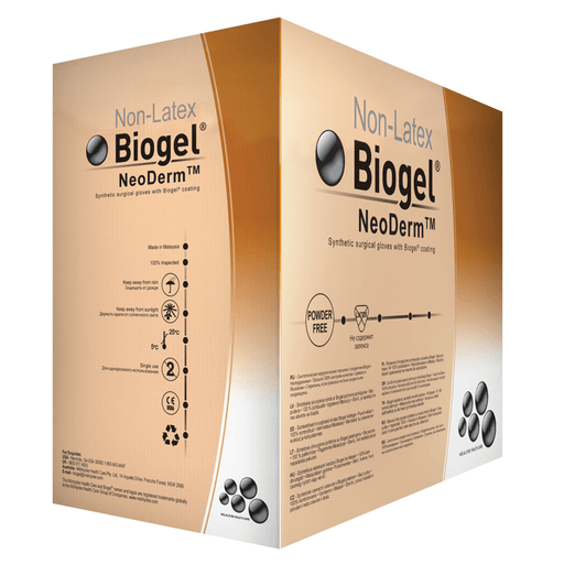 MOLNLYCKE BIOGEL NEODERM GLOVES - Surgical Glove, Size 9, Sterile, Non-Latex, Powder Free (PF), 40/bx, 4 bx/cs (US Only) | Quantity - 1x CS