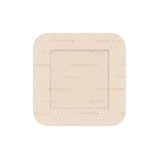MOLNLYCKE MEPILEX BORDER FLEX LITE DRESSING - Self-Adherent Absorbent Foam Dressing, 3" x 3", 5/bx, 14 bx/cs (US Only) | Quantity - 1x CS