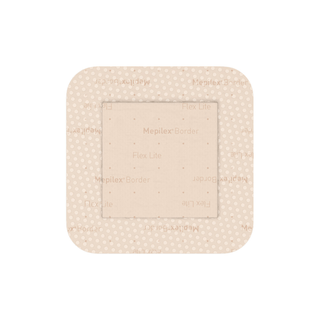 MOLNLYCKE MEPILEX BORDER FLEX LITE DRESSING - Self-Adherent Absorbent Foam Dressing, 3" x 3", 5/bx, 14 bx/cs (US Only) | Quantity - 1x CS
