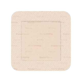 MOLNLYCKE MEPILEX BORDER FLEX LITE DRESSING - Self-Adherent Absorbent Foam Dressing, 4" x 4", 5/bx, 10 bx/cs (US Only) | Quantity - 1x CS
