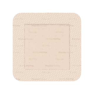 MOLNLYCKE MEPILEX BORDER FLEX LITE DRESSING - Self-Adherent Absorbent Foam Dressing, 4" x 4", 5/bx, 10 bx/cs (US Only) | Quantity - 1x CS