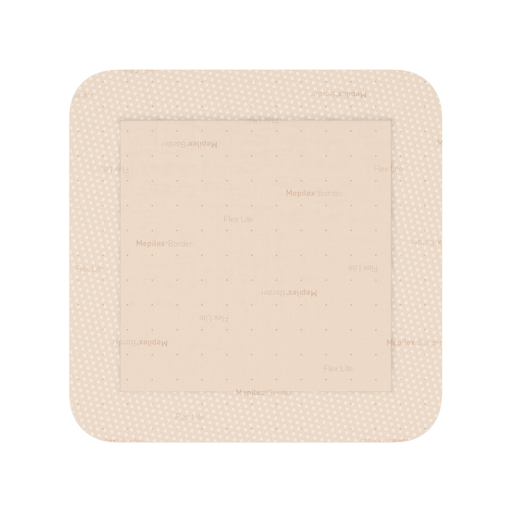 MOLNLYCKE MEPILEX BORDER FLEX LITE DRESSING - Self-Adherent Absorbent Foam Dressing, 6" x 6", 5/bx, 10 bx/cs (US Only) | Quantity - 1x CS