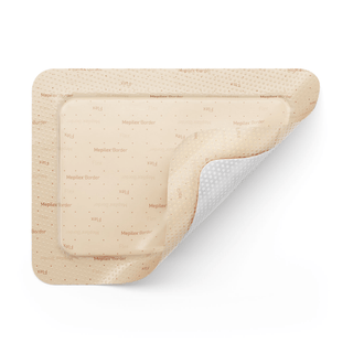 MOLNLYCKE MEPILEX BORDER FLEX - Foam Dressing, 3" x 3" (7.5 x 7.5cm) Flexible, Self-Adherent, Absorbent, Bordered, Safetac Technology, 5/bx, 10 bx/cs (US Only) | Quantity - 1x CS