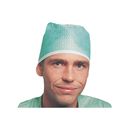 MOLNLYCKE BARRIER SURGICAL CAP - Sheer Bouffant Nurses Cap, Tie-Band, Basic, Green, 100/bx, 5 bx/cs (US Only) | Quantity - 1x CS