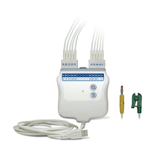 WELCH ALLYN MORTARA BURDICK ACCESSORIES FOR ELI ECGSAcquisition Module AM12 with HA Banana Lead Wires | Quantity - 1x EA