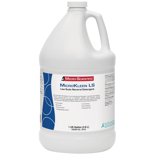 MICRO-SCIENTIFIC AUTOMATIC WASHER DETERGENTS & ULTRASONICS - Low Suds Neutral Liquid Detergent, Gallon, 4/cs (36 cs/plt) | Quantity - 1x CS