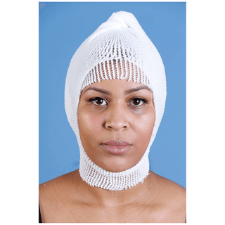 MEDI-TECH INTERNATIONAL MT SPANDAGE TUBULAR RETAINER NET - MT Spandage Tubular Retainer Net, Latex-Free, Pre-Cuts w/ Cut Outs, Full Head Mask - Large Size, Size 8, Length 10in, 50/cs | Quantity - 1x CS