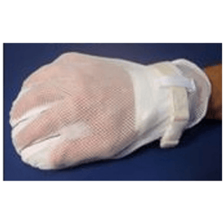 MEDI-TECH INTERNATIONAL PROTECTIVE MITTS - Adult Mitts, Easy-View, Double Padded, Flap To View Fingers (Without Straps), Latex-Free, One Size | Quantity - 1x PR