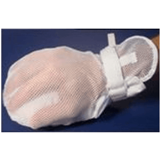 MEDI-TECH INTERNATIONAL PROTECTIVE MITTS - Adult Mitts, Easy-View, Double Padded, Flap To View Fingers (Without Straps), Latex-Free, One Size | Quantity - 1x PR