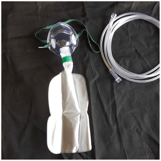 MED-TECH OXYGEN MASKS - Oxygen Mask, Total Non-Rebreather w/bag, Adult, Standard, 7' Star Tubing, 50/cs | Quantity - 1x CS