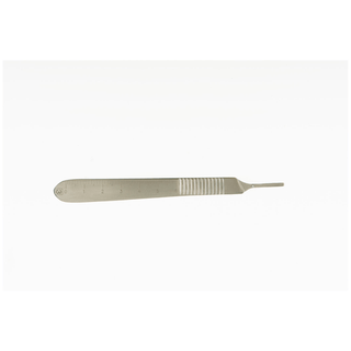MYCO STAINLESS STEEL BLADE HANDLESHandle with Metric Scale, Stainless Steel, Non-Sterile, 10/bx | Quantity - 1x BX