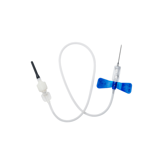 MYCO RELI SAFETY BLOOD COLLECTIONSafety Blood Collection Kit, 23G x ", 11.8" Tube, Blue, No Tube Holder, Latex-Free (LF), Sterile, 100/bx | Quantity - 1x BX