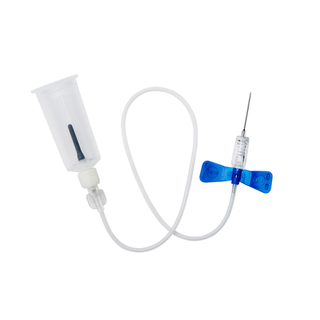 MYCO RELI SAFETY BLOOD COLLECTION - Safety Blood Collection Kit, 21G x ", 3.9" Tube Blue, with Tube Holder, Latex-Free (LF), Sterile, 50/bx (US Only) | Quantity - 1x BX