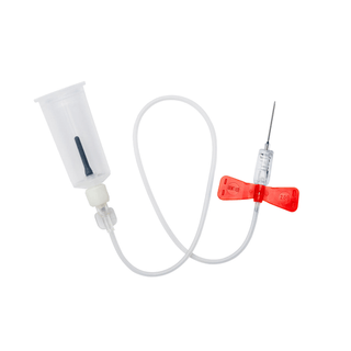 MYCO RELI SAFETY BLOOD COLLECTION - Safety Blood Collection Kit, 21G x ", 11.8" Tube Orange, with Tube Holder, Latex-Free (LF), Sterile, 50/bx (US Only) | Quantity - 1x BX