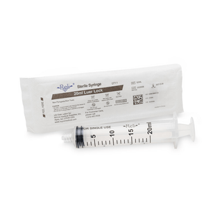 MYCO RELI CONVENTIONAL LUER LOCK SYRINGE - Syringe Only, 20mL, Luer Lock, 50/bx (US Only) | Quantity - 1x BX