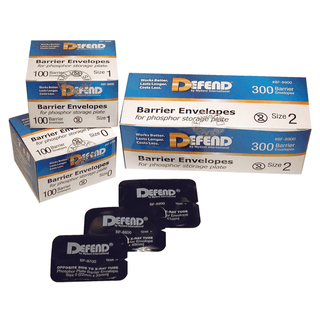 MYDENT DEFEND BARRIER PRODUCTS - Phosphor Plate Barrier Envelopes Size 2, 300/bx | Quantity - 1x BX