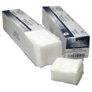 MYDENT COTTON FILLED GAUZE SPONGES - Cotton Filled Sponge, 2" x 2", 8-ply, Non-Sterile.  5000/cs | Quantity - 1x CS