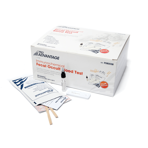 PRO ADVANTAGE IMMUNOCHEMICAL FECAL OCCULT BLOOD TESTImmunochemical Fecal Occult Blood Test, Includes: (25) Cassettes, (25) Buffer Tubes, (35) Mailing Envelopes, 25/bx | Quantity - 1x BX