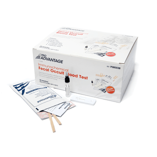PRO ADVANTAGE IMMUNOCHEMICAL FECAL OCCULT BLOOD TEST - Immunochemical Fecal Occult Blood Test, Includes: (25) Cassettes, (25) Buffer Tubes, (35) Mailing Envelopes, 25/bx (Not Available For Sale into Canada) | Quantity - 1x BX