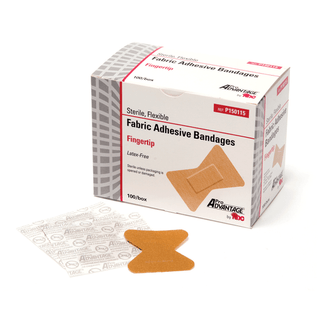 PRO ADVANTAGE FABRIC ADHESIVE BANDAGE - Adhesive Bandage, Finger Tip, 1" x 2", 100/bx, 12 bx/cs (54 cs/plt) | Quantity - 1x CS