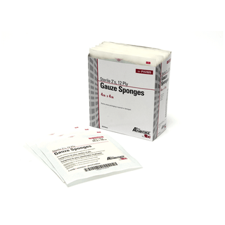 PRO ADVANTAGE GAUZE SPONGES - STERILE - Gauze Sponge, 2s, 4" x 4", 12-Ply, Sterile, 25/tray, 24 tray/cs (50 cs/plt) | Quantity - 1x CS