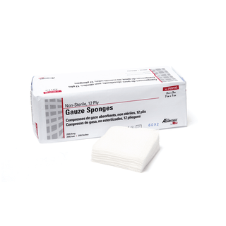 PRO ADVANTAGE GAUZE SPONGES - NON-STERILE - Gauze Sponge, 3" x 3", 12-Ply, Non-Sterile, 200/sleeve, 20 slv/cs (70 cs/plt) | Quantity - 1x CS