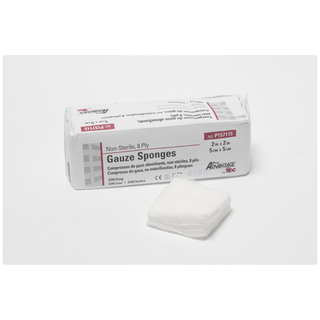 PRO ADVANTAGE GAUZE SPONGES - NON-STERILE - Gauze Sponge, 2" x 2", 8-Ply, Non-Sterile, 200/sleeve, 25 slv/cs (96 cs/plt) | Quantity - 1x CS
